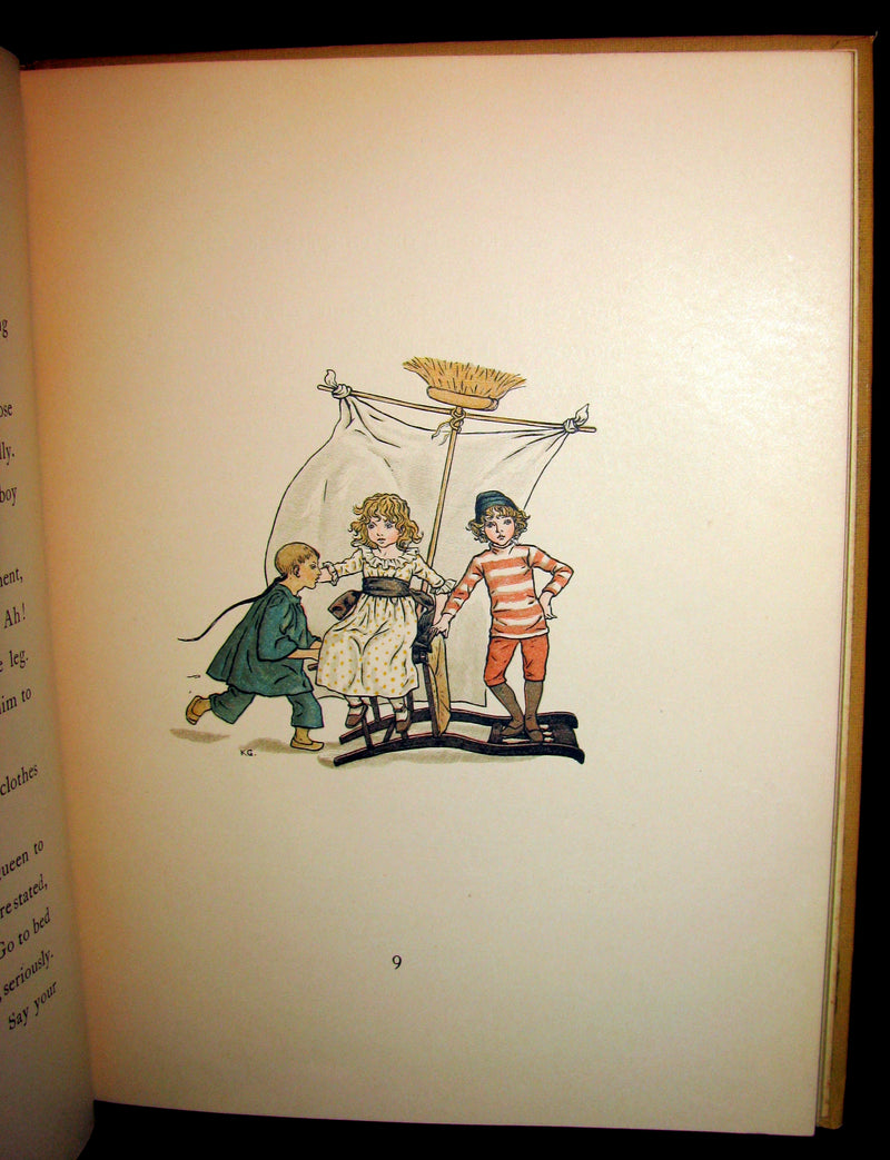 1931 Rare Victorian Book - Kate Greenaway - The Queen of the Pirate Isle