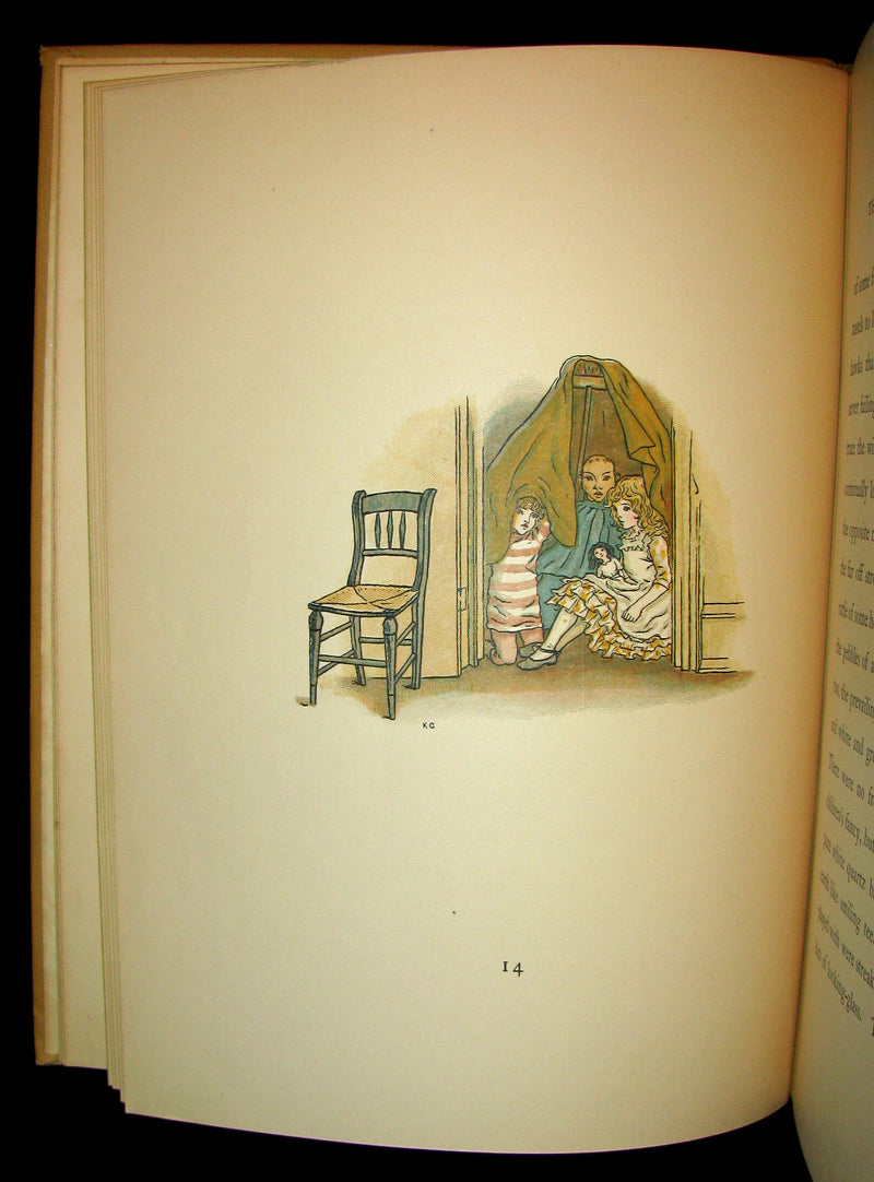 1931 Rare Victorian Book - Kate Greenaway - The Queen of the Pirate Isle