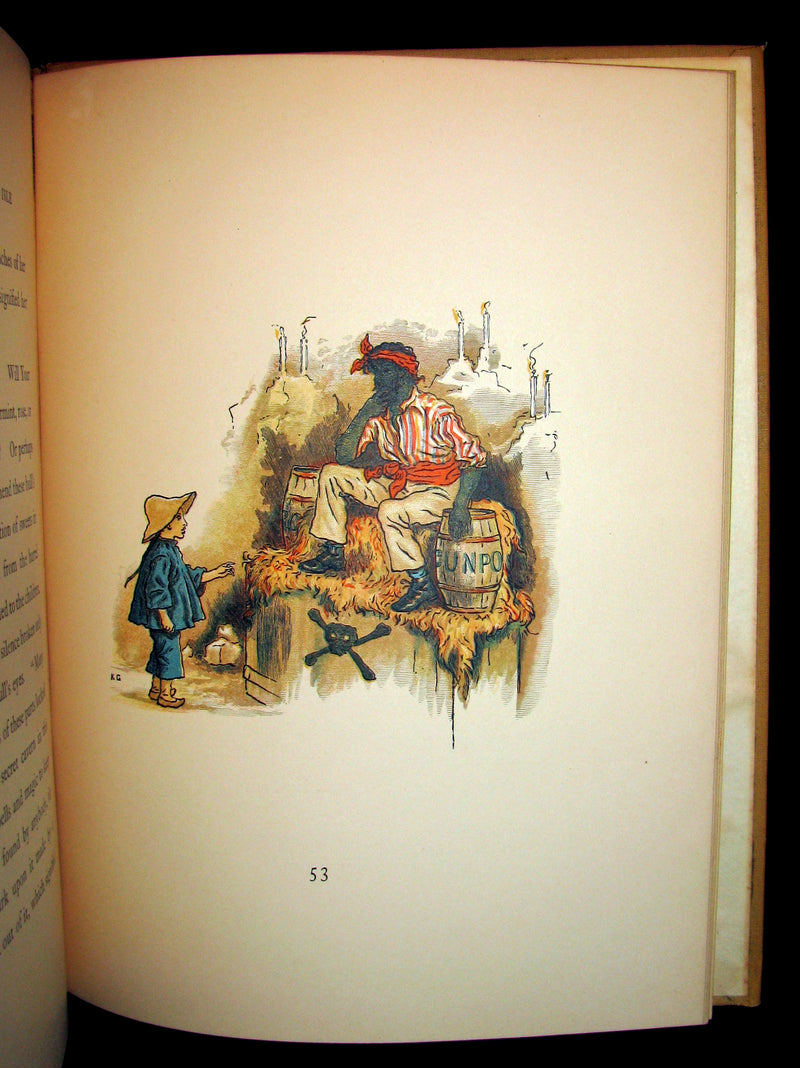 1931 Rare Victorian Book - Kate Greenaway - The Queen of the Pirate Isle