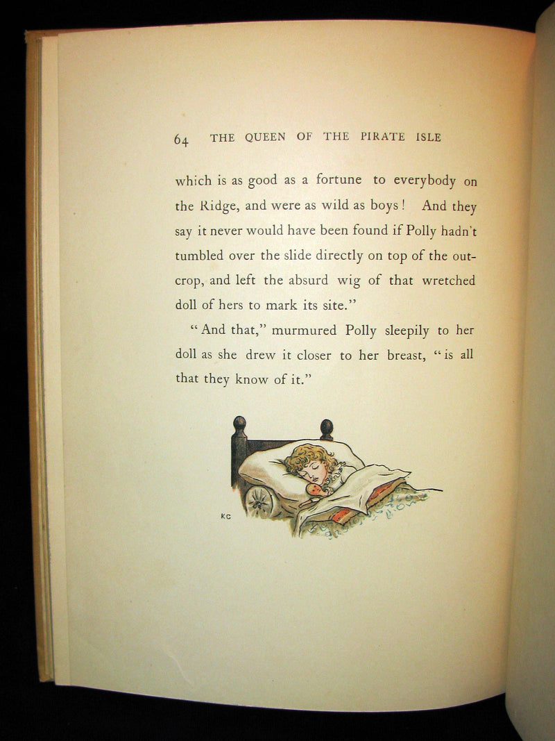 1931 Rare Victorian Book - Kate Greenaway - The Queen of the Pirate Isle