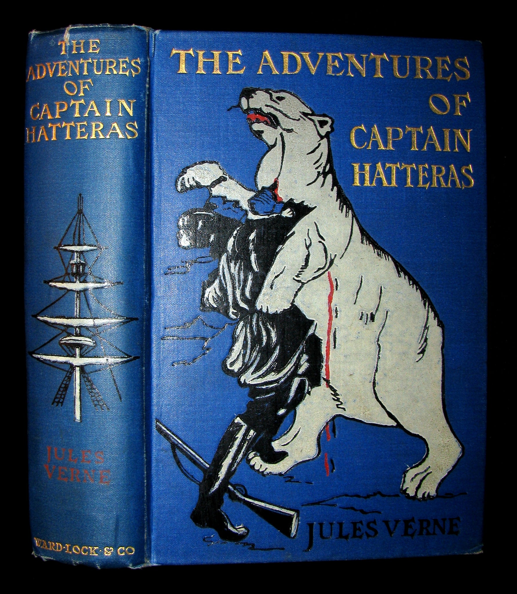 1910 Rare Book - JULES VERNE - The Adventures of Captain Hatteras, Containing 'The English at the North Pole' and 'The Ice Desert'