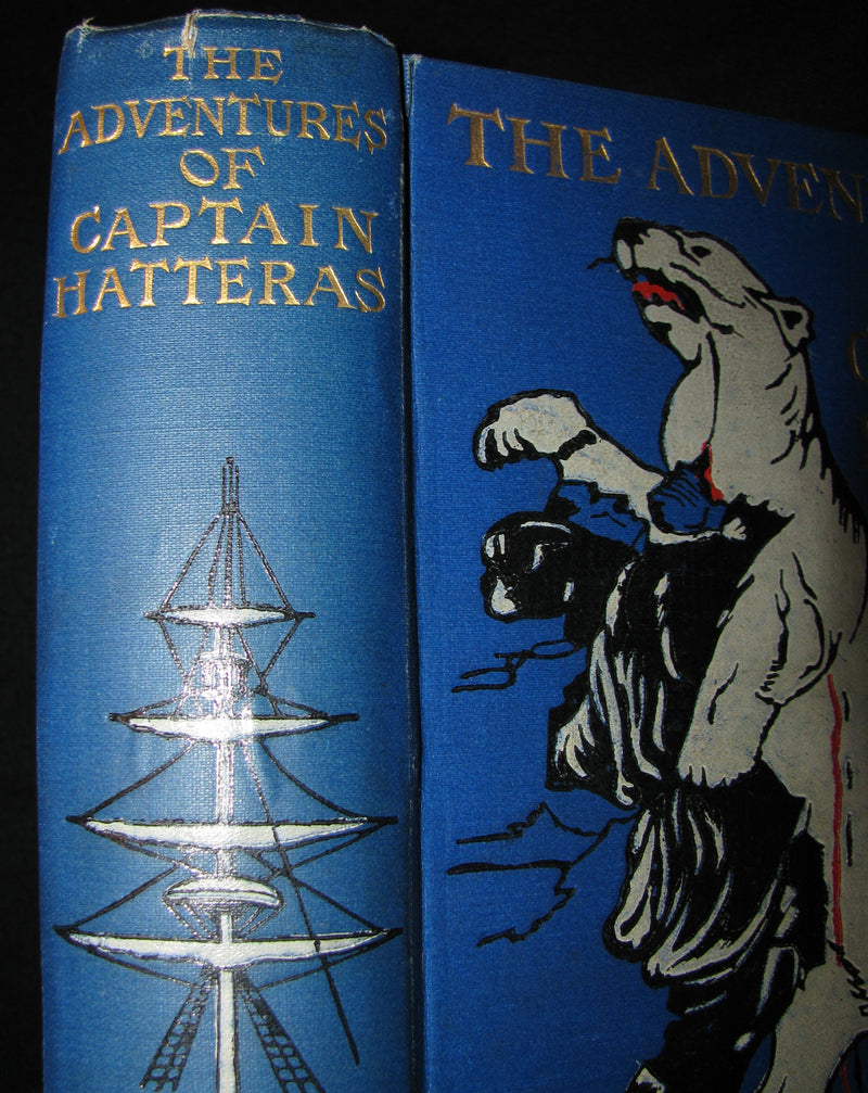 1910 Rare Book - JULES VERNE - The Adventures of Captain Hatteras, Containing 'The English at the North Pole' and 'The Ice Desert'