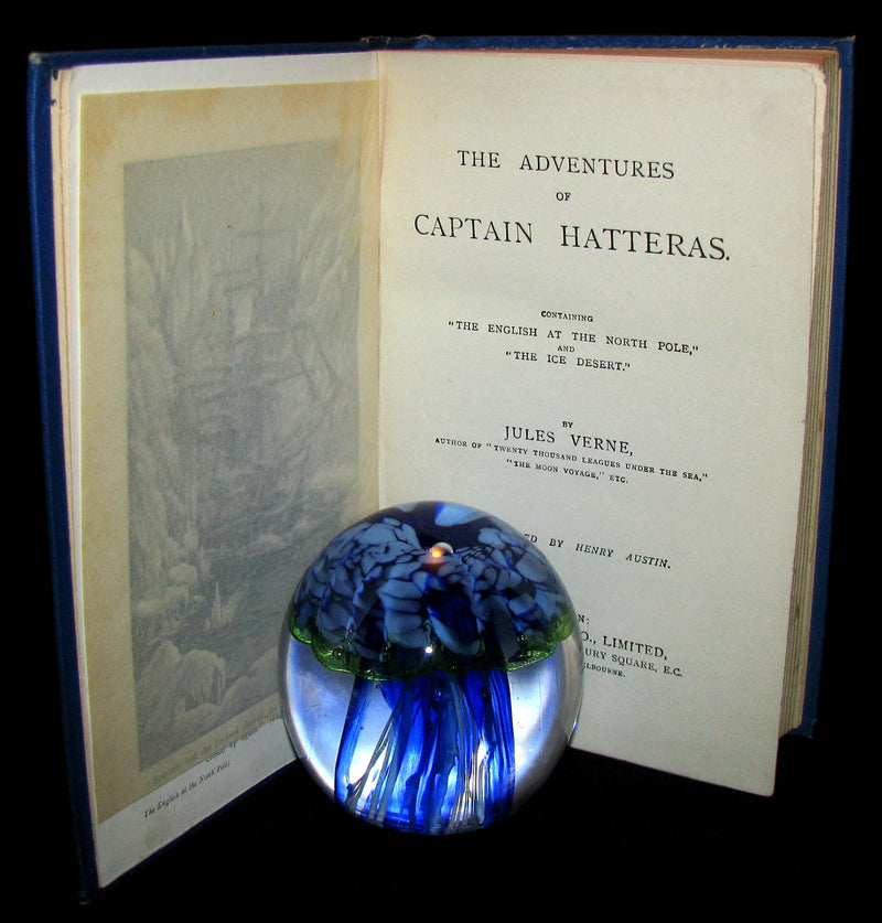 1910 Rare Book - JULES VERNE - The Adventures of Captain Hatteras, Containing 'The English at the North Pole' and 'The Ice Desert'