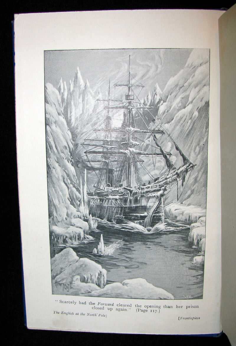 1910 Rare Book - JULES VERNE - The Adventures of Captain Hatteras, Containing 'The English at the North Pole' and 'The Ice Desert'