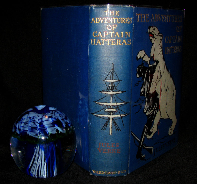1910 Rare Book - JULES VERNE - The Adventures of Captain Hatteras, Containing 'The English at the North Pole' and 'The Ice Desert'