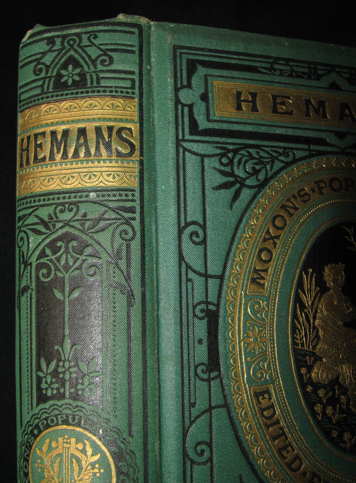 1890's Rare Victorian Book - The Poetical Works Of Mrs Hemans, Edited With A Critical Memoir by William Michael Rossetti