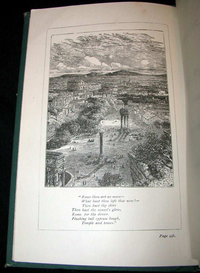 1890's Rare Victorian Book - The Poetical Works Of Mrs Hemans, Edited With A Critical Memoir by William Michael Rossetti