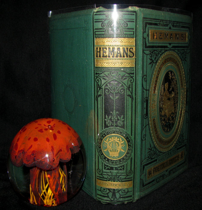 1890's Rare Victorian Book - The Poetical Works Of Mrs Hemans, Edited With A Critical Memoir by William Michael Rossetti