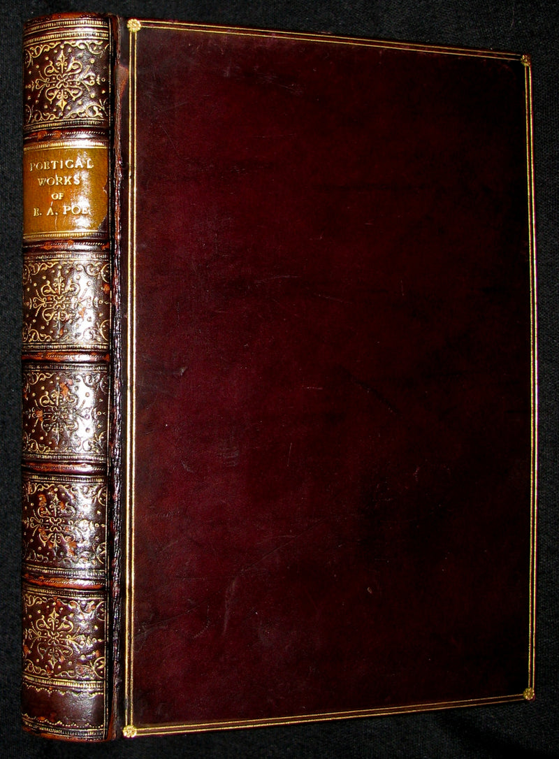 1888 Rare Victorian Book - The Complete Poetical Works and Essays on Poetry of EDGAR ALLAN POE together with his Narrative of Arthur Gordon Pym