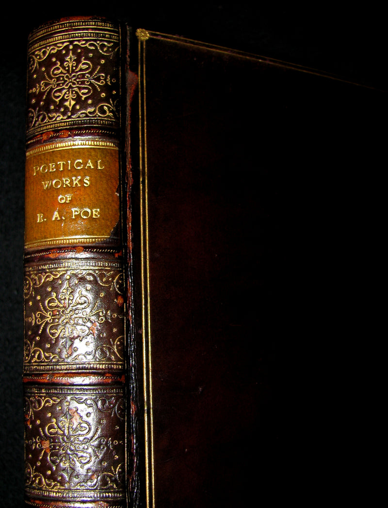 1888 Rare Victorian Book - The Complete Poetical Works and Essays on Poetry of EDGAR ALLAN POE together with his Narrative of Arthur Gordon Pym