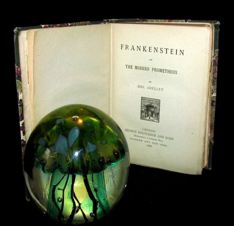 1888 Rare Gothic Book - FRANKENSTEIN  or, The Modern Prometheus by Mary Shelley