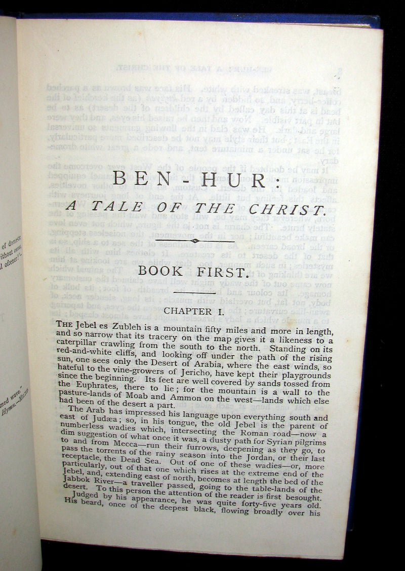 1885 Rare Victorian Book -  Ben-Hur : A Tale of the Christ by Lew Wallace