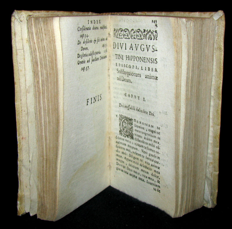 1612 Scarce Latin Vellum Book -Meditationes, soliloquia, et manuale. : Meditationes B. Anselmi cùm Tractatu de humani generis rede[m]ptione. D. Bernardi. Idiotae, viri docti, De amore Divino by Saint Augustine of Hippo
