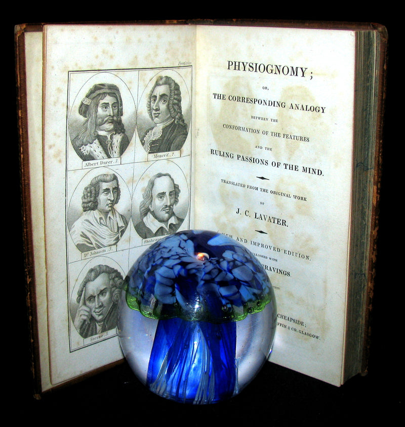 1827 Rare Book ~ Physiognomy, Or,The Mind by LAVATER