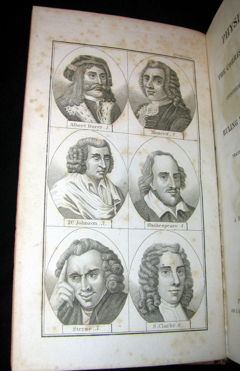 1827 Rare Book ~ Physiognomy, Or,The Mind by LAVATER