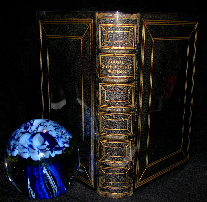 1880's Rare Book ~  The Poetical Works of Sir Walter Scott Illustrated