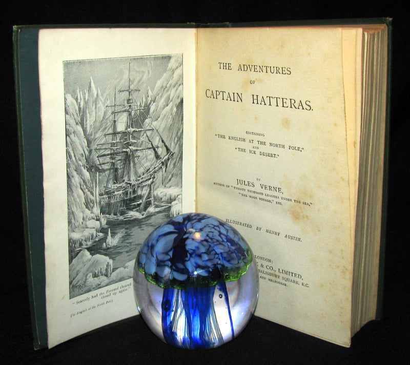 1910 Rare Book - JULES VERNE - The Adventures of Captain Hatteras, Containing 'The English at the North Pole' and 'The Ice Desert'