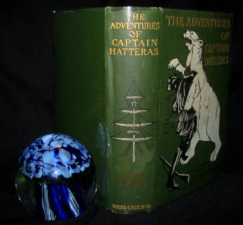 1910 Rare Book - JULES VERNE - The Adventures of Captain Hatteras, Containing 'The English at the North Pole' and 'The Ice Desert'