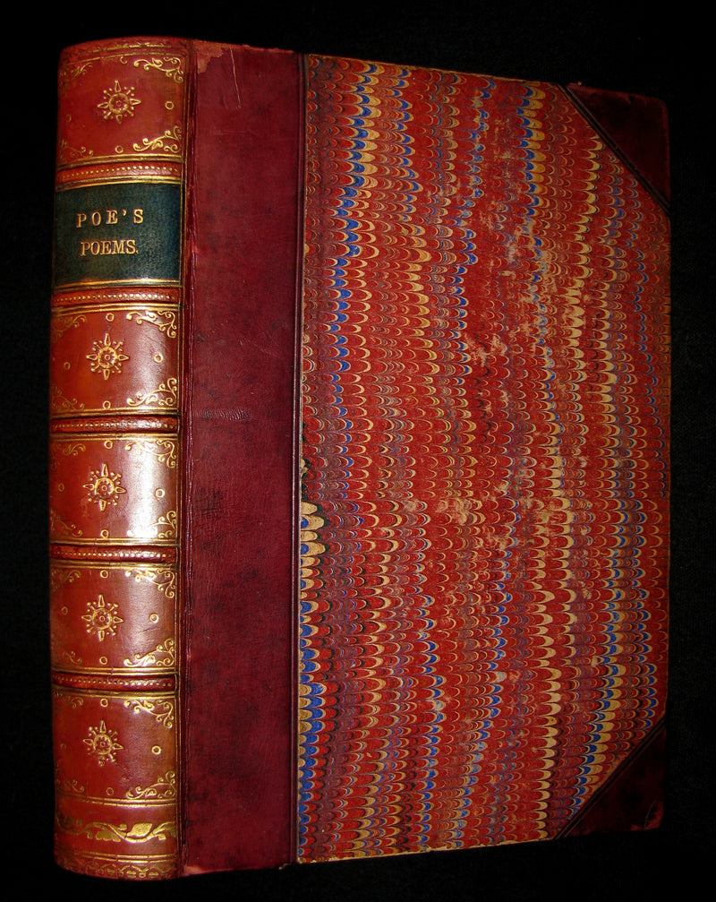 1880 Rare Book - The Poetical Works of Edgar Allan Poe together with his essays