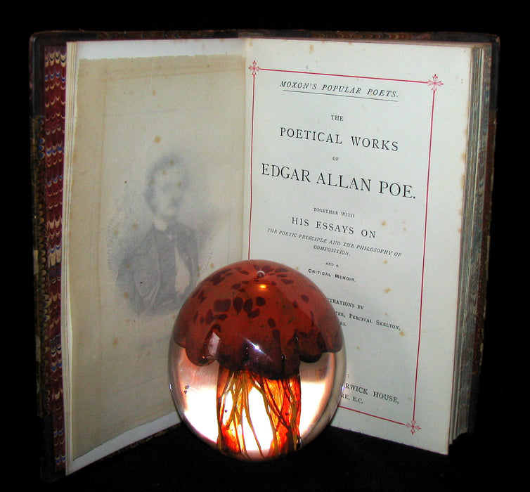 1880 Rare Book - The Poetical Works of Edgar Allan Poe together with his essays