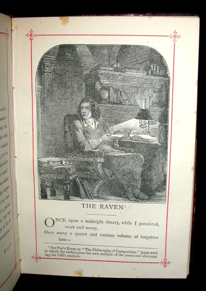 1880 Rare Book - The Poetical Works of Edgar Allan Poe together with his essays