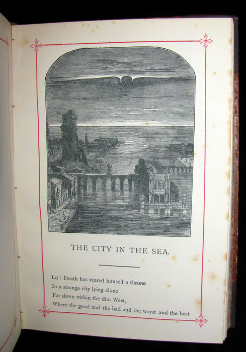 1880 Rare Book - The Poetical Works of Edgar Allan Poe together with his essays