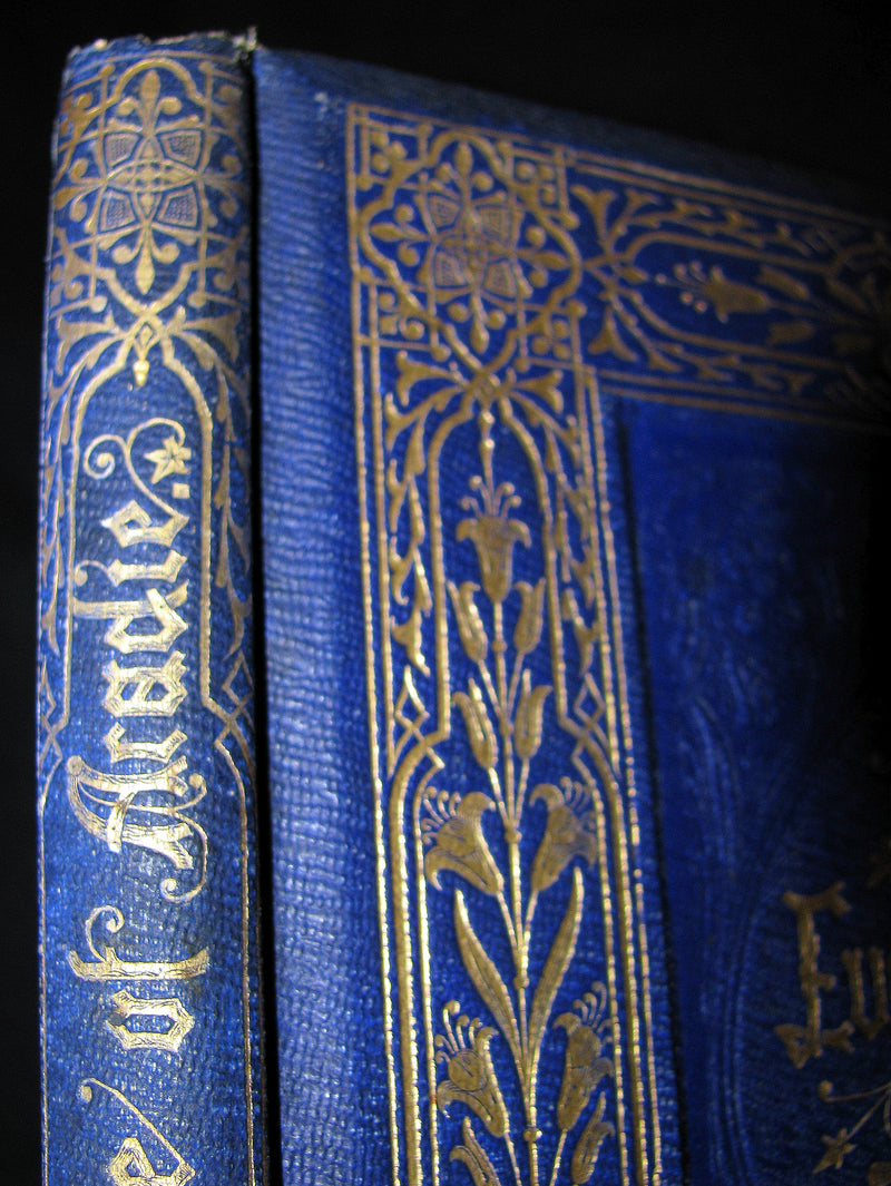 1860 Rare Victorian Book -  Evangeline  A tale of Acadie by Henry Wadsworth Longfellow. Illustrated.