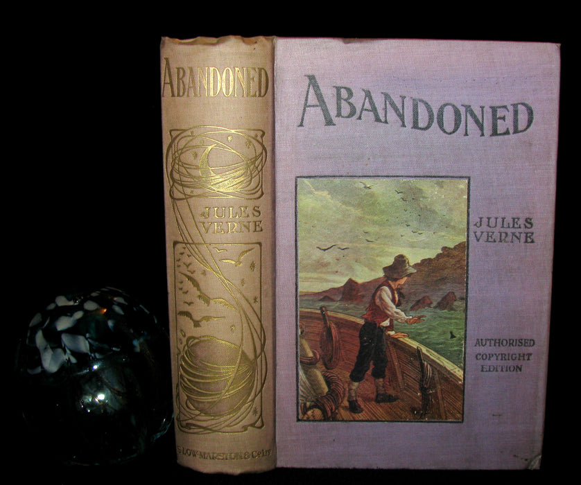 1912 Rare Illustrated Book - Abandoned being the second part of The Mysterious Island by Jules Verne