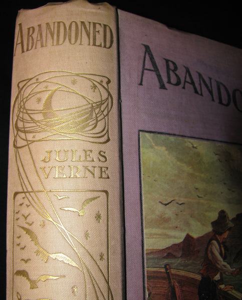 1912 Rare Illustrated Book - Abandoned being the second part of The Mysterious Island by Jules Verne
