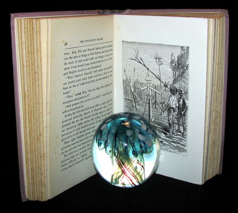 1912 Rare Illustrated Book - Abandoned being the second part of The Mysterious Island by Jules Verne