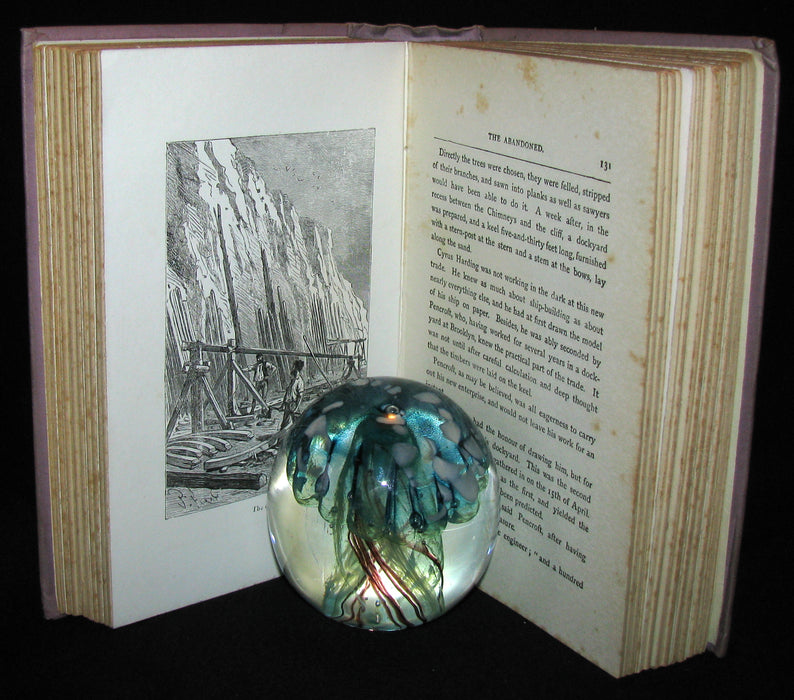 1912 Rare Illustrated Book - Abandoned being the second part of The Mysterious Island by Jules Verne