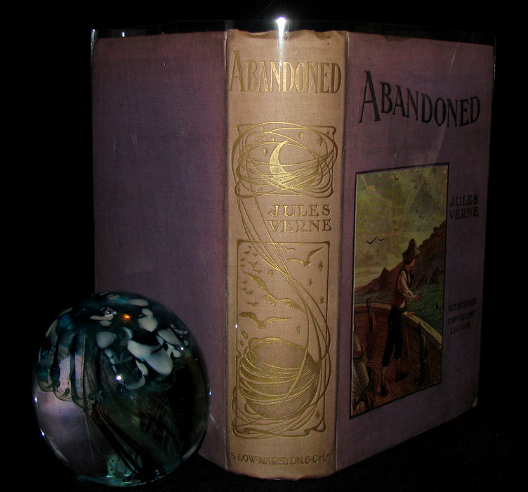 1912 Rare Illustrated Book - Abandoned being the second part of The Mysterious Island by Jules Verne