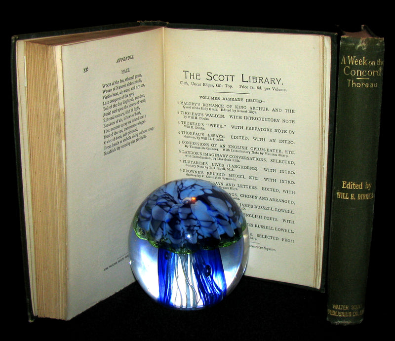 1886 - 1889 Rare Books - WALDEN and A Week on the Concord and Merrimac Rivers by Henry David Thoreau