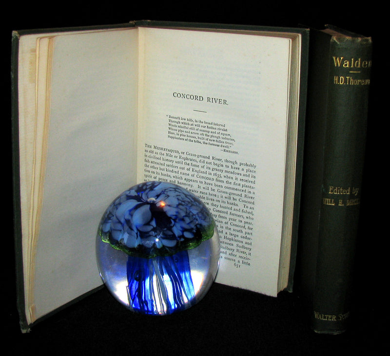 1886 - 1889 Rare Books - WALDEN and A Week on the Concord and Merrimac Rivers by Henry David Thoreau