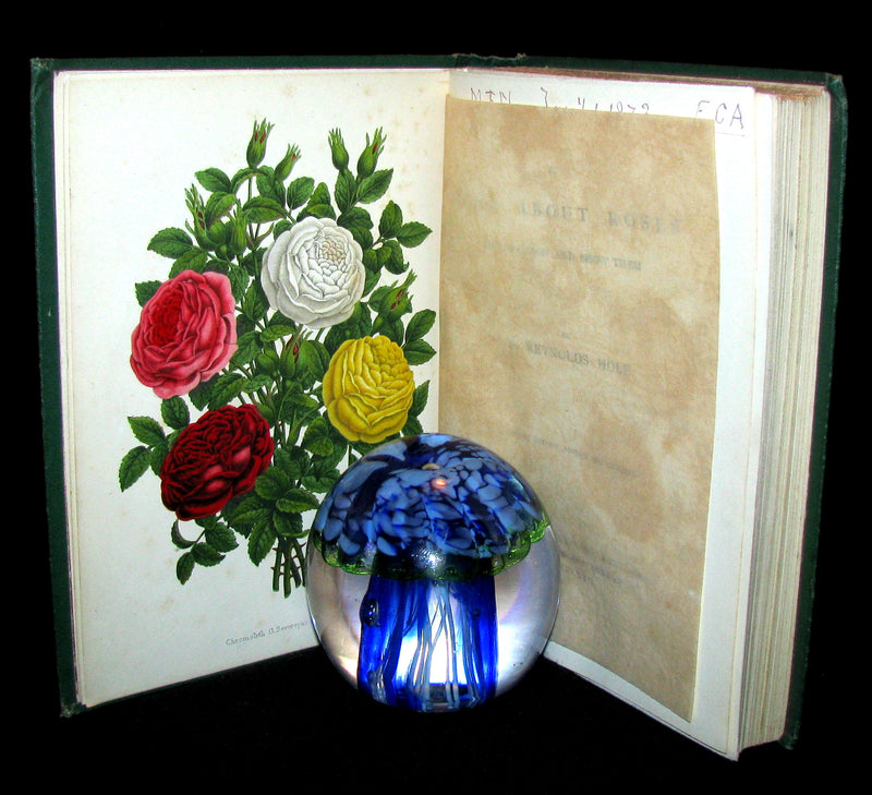 1872 Rare Victorian Gardening Book -  A book about Roses : How to grow and show them