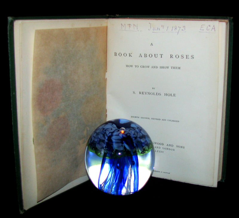 1872 Rare Victorian Gardening Book -  A book about Roses : How to grow and show them