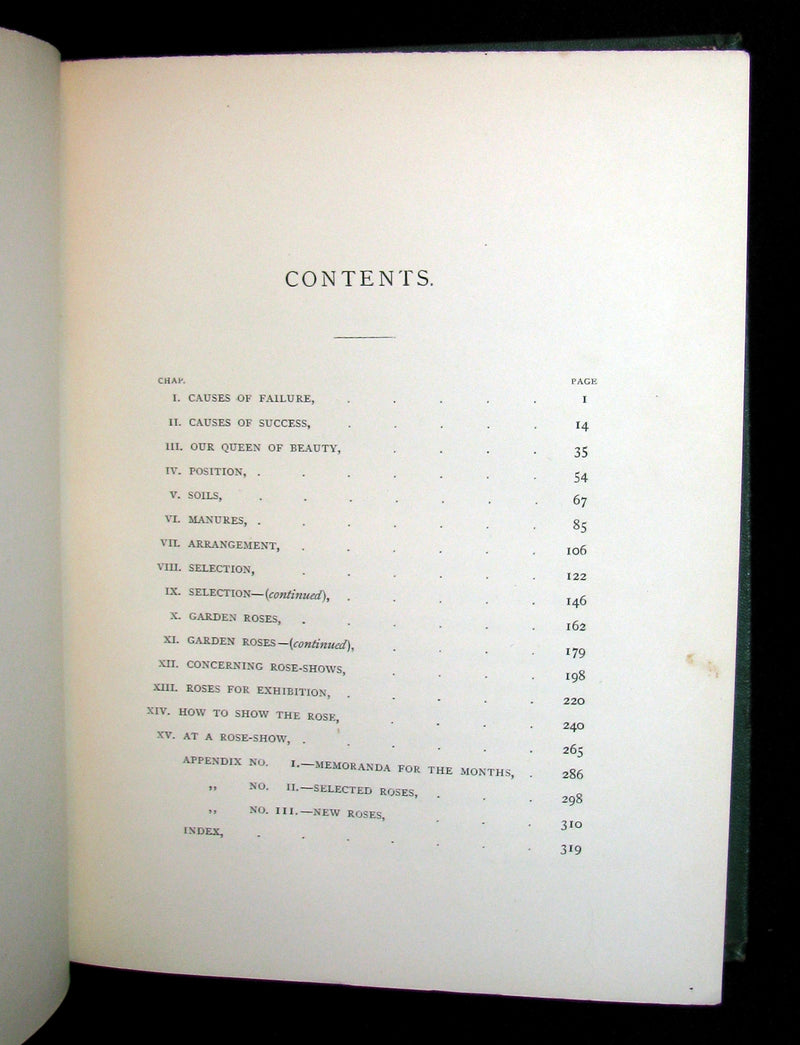 1872 Rare Victorian Gardening Book -  A book about Roses : How to grow and show them