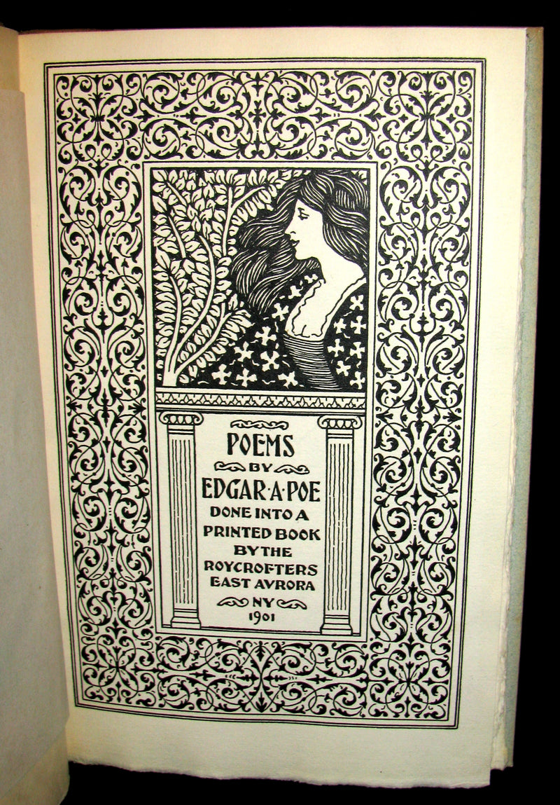 1901 Rare Book -The Roycrofters Edition of the Poems by Edgar Allan POE
