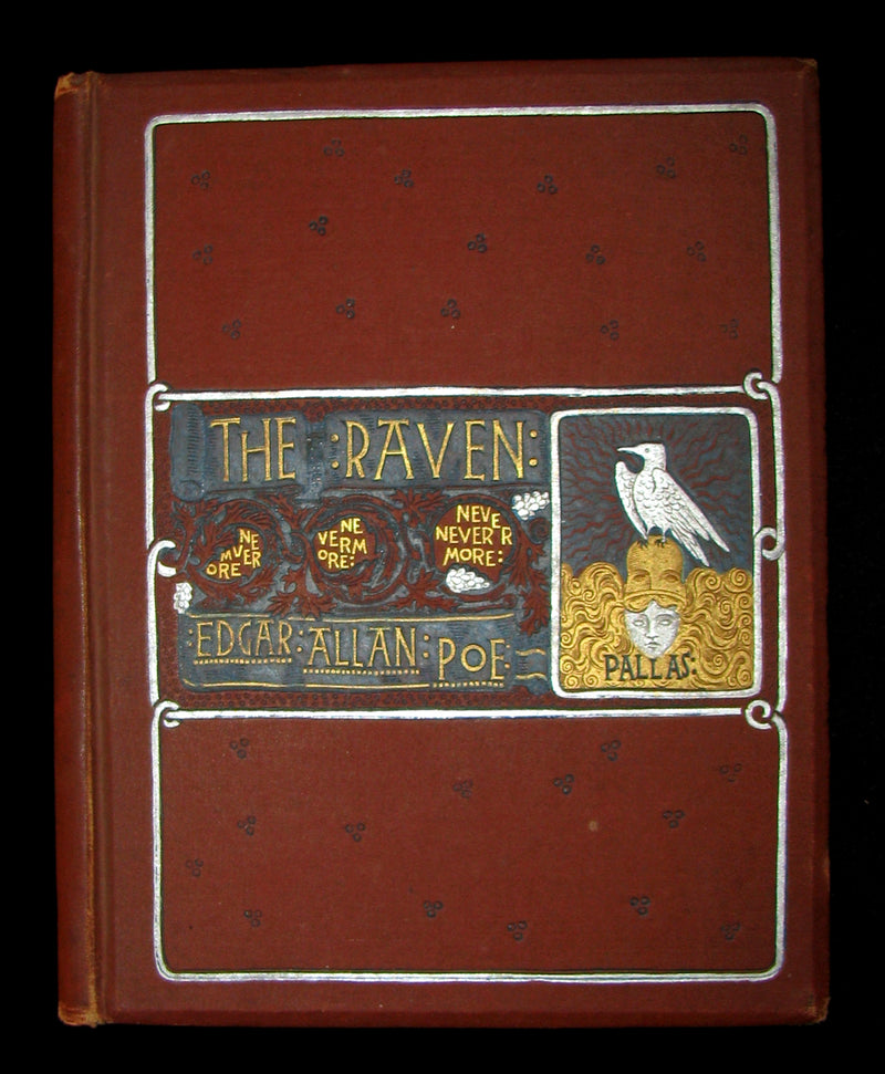 1886 Scarce Victorian Book - The RAVEN by Edgar Allan POE (Illustrated by W. L. Taylor)