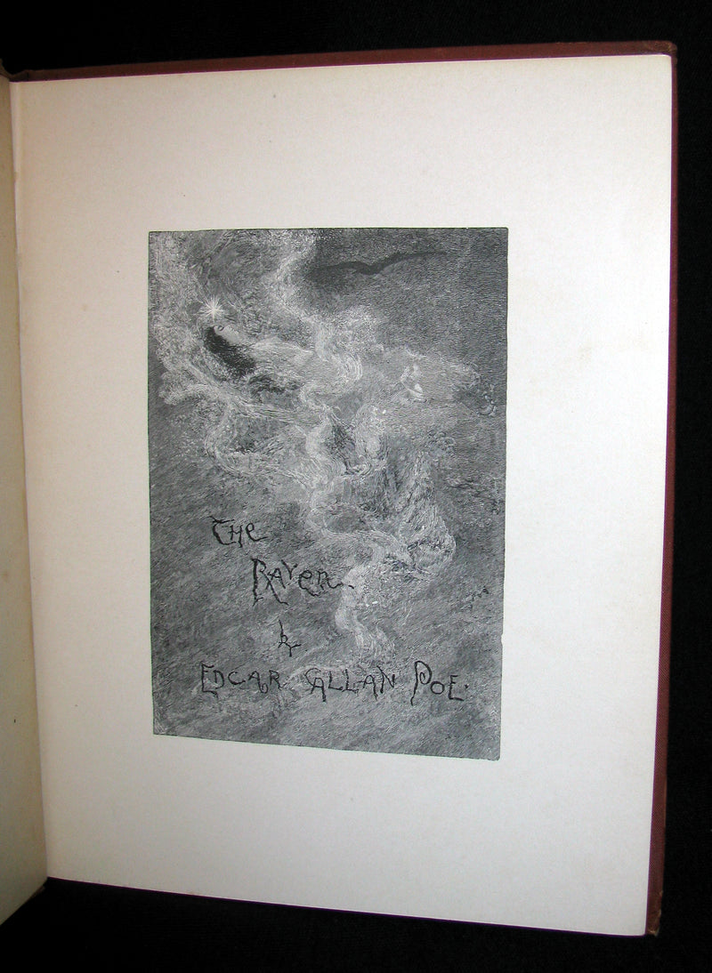 1886 Scarce Victorian Book - The RAVEN by Edgar Allan POE (Illustrated by W. L. Taylor)