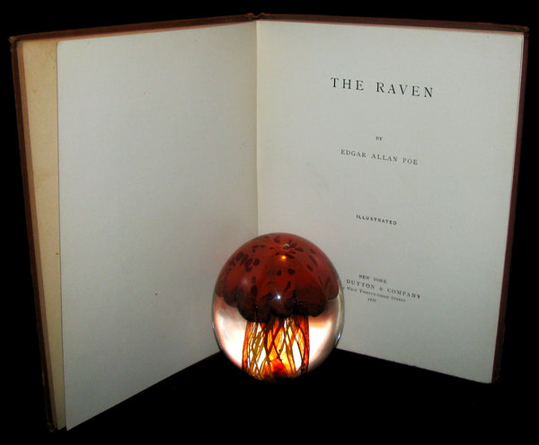 1886 Scarce Victorian Book - The RAVEN by Edgar Allan POE (Illustrated by W. L. Taylor)