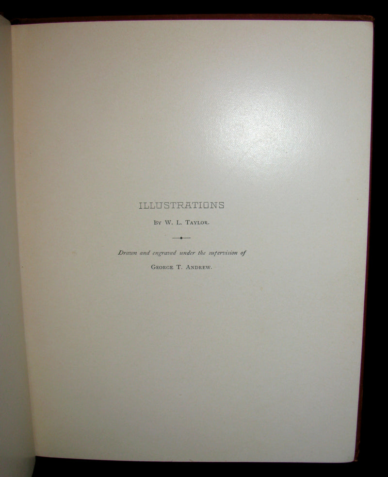 1886 Scarce Victorian Book - The RAVEN by Edgar Allan POE (Illustrated by W. L. Taylor)
