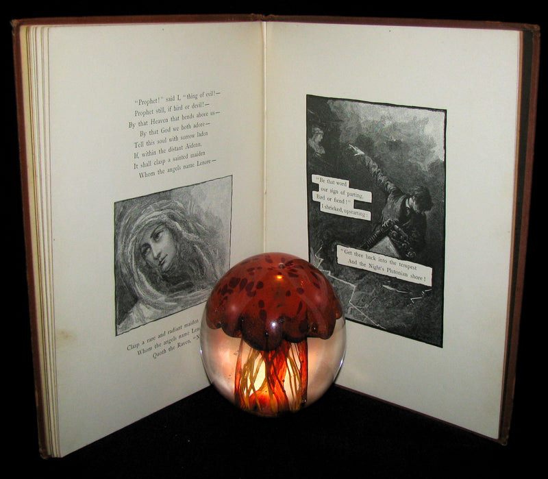 1886 Scarce Victorian Book - The RAVEN by Edgar Allan POE (Illustrated by W. L. Taylor)