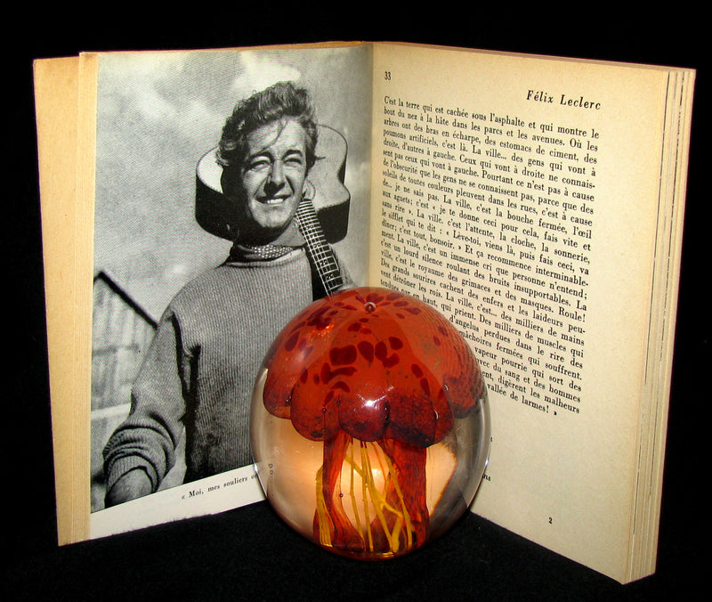 1965 Very Rare Quebec Poet Signed Book - FELIX LECLERC Poetes d'aujourd'hui