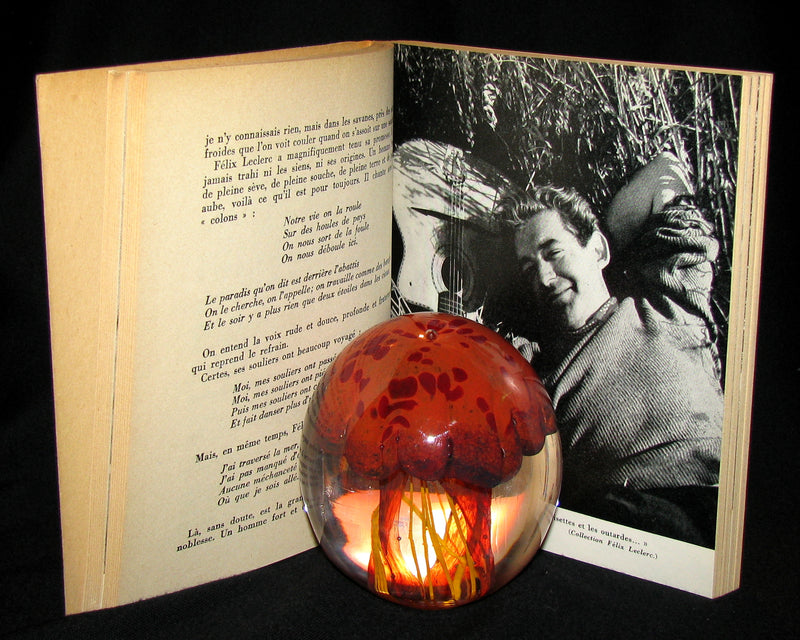 1965 Very Rare Quebec Poet Signed Book - FELIX LECLERC Poetes d'aujourd'hui