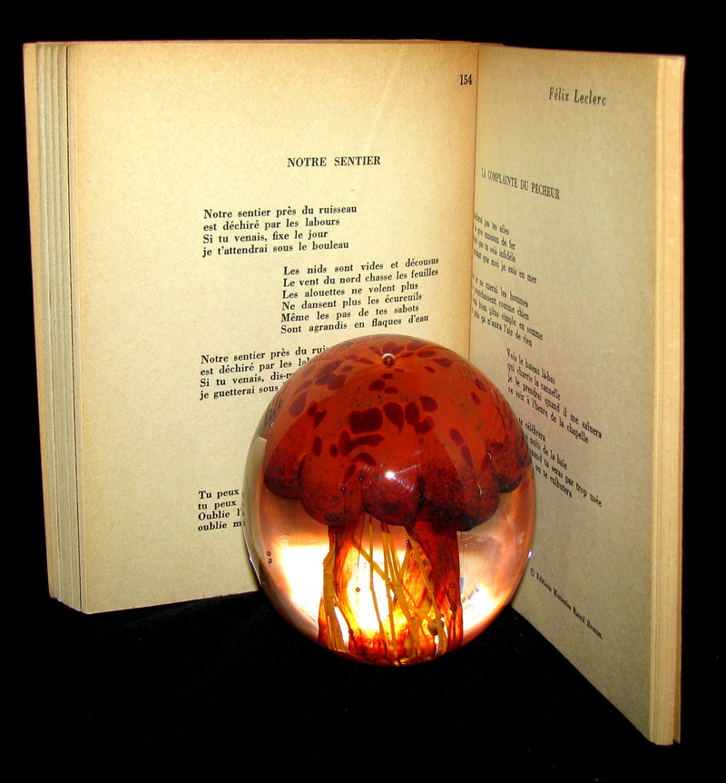 1965 Very Rare Quebec Poet Signed Book - FELIX LECLERC Poetes d'aujourd'hui