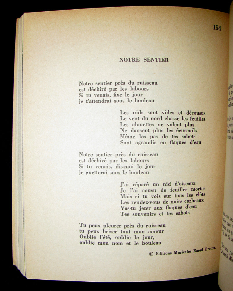 1965 Very Rare Quebec Poet Signed Book - FELIX LECLERC Poetes d'aujourd'hui