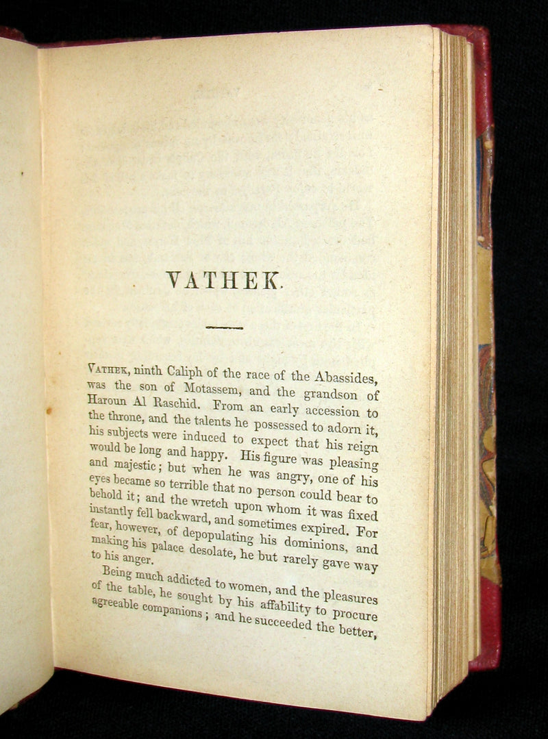 1850 Rare Gothic Book - Vathek (an Arabian Tale) by William Thomas Beckford