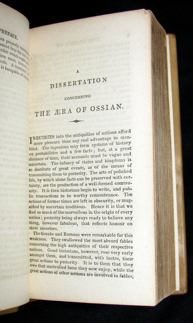 1812 Rare Book - The POEMS of OSSIAN by James Macpherson