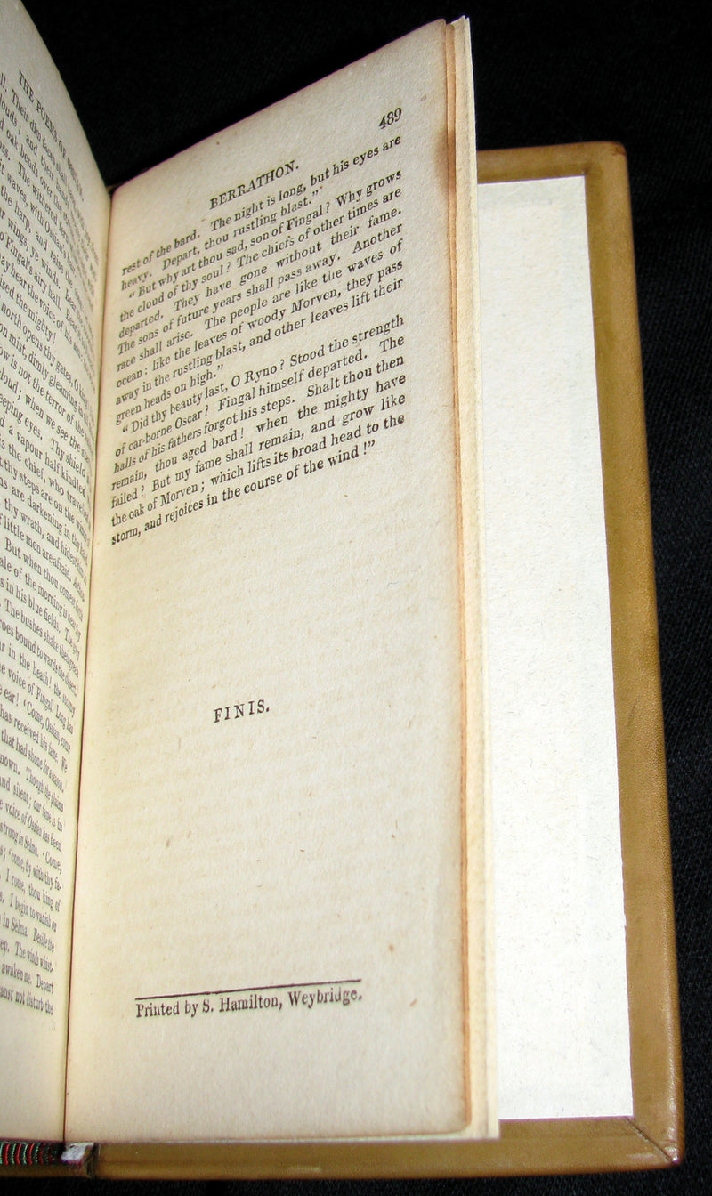 1812 Rare Book - The POEMS of OSSIAN by James Macpherson